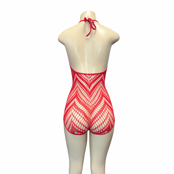 Romper Cut Out Red