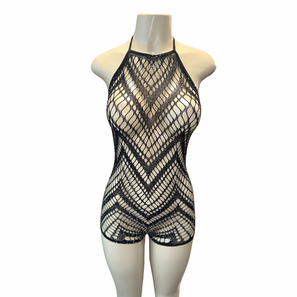 Romper Cut Out Black