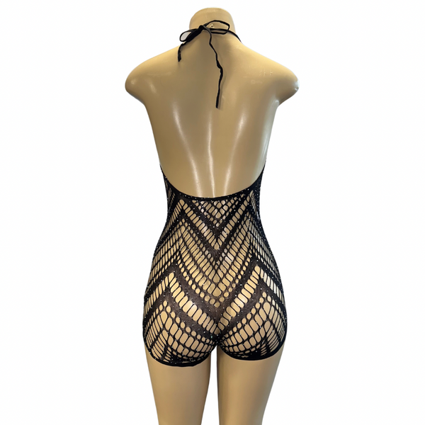 Romper Cut Out Black