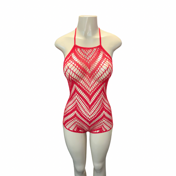 Romper Cut Out Red