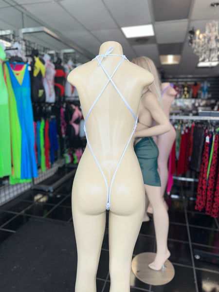 White Cloud Fishnet X Back