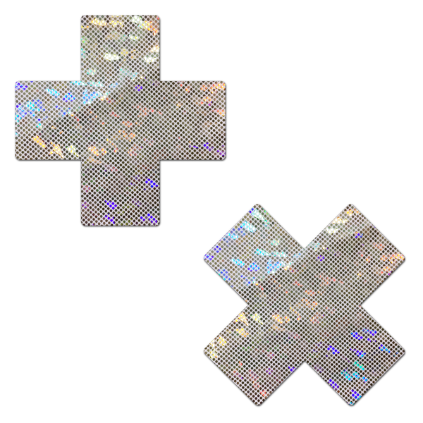 Silver Disco X Nipple Cover