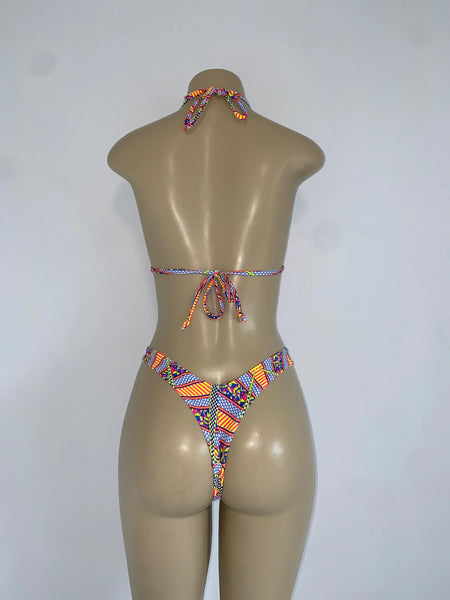 Geometric Multi-Color Bikini Set
