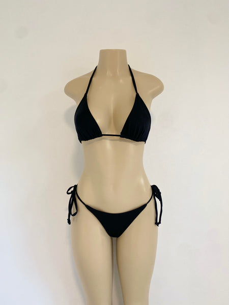 Black Bikini Set Butterfly Bottom