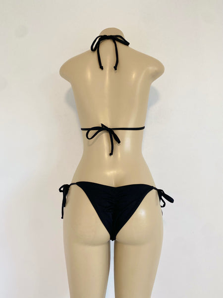 Black Bikini Set Butterfly Bottom