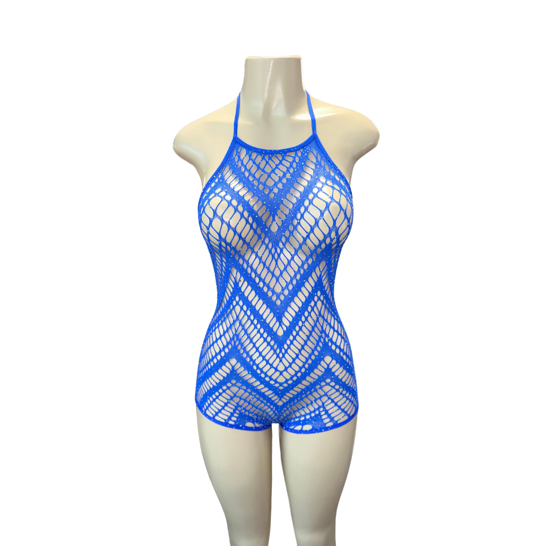 Romper Cut Out Blue