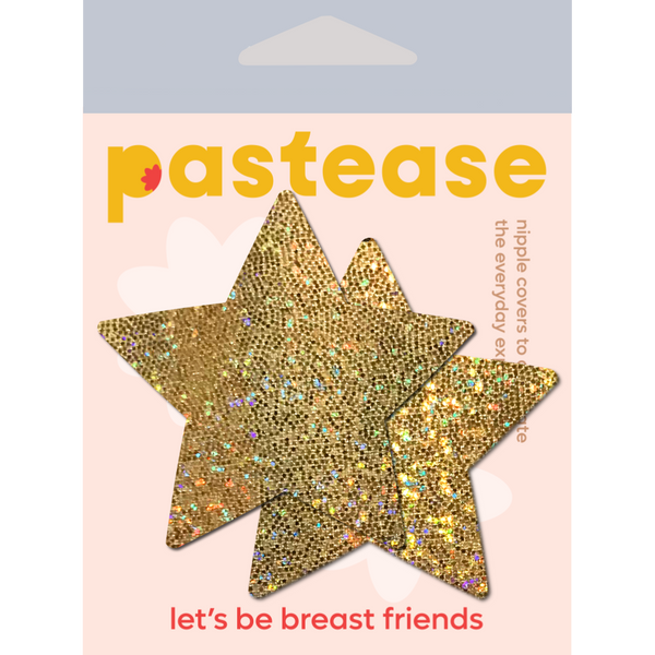 Gold Glitter Star Nipple Cover