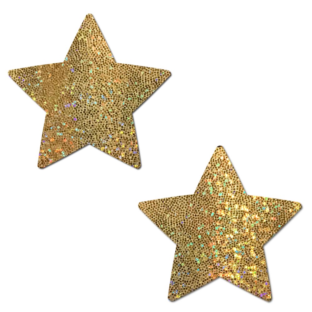 Gold Glitter Star Nipple Cover