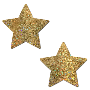 Gold Glitter Star Nipple Cover